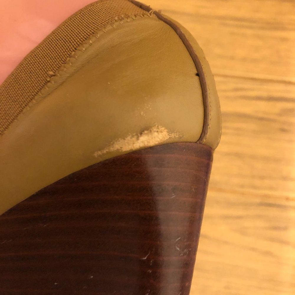 Tory Burch Caroline Wedge heeled slip on leather, 7 - Picture 2 of 14